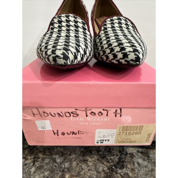Isaac Mizrahi Joy2 Woman’s Size 6 Black/White Houndstooth Pumps W/Box EUC - Picture 12 of 14